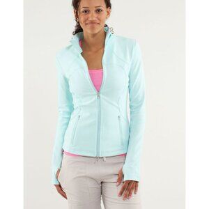 Lululemon Forme Jacket Aquamarine Blue Full Zip Size 4